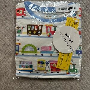 Little Sleepies 2pc LS PJ Set in Education Train, size 4T - NIB